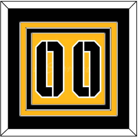 Pittsburgh Number (Back) - 2017 Stadium Series Gold - Premier Tier 3