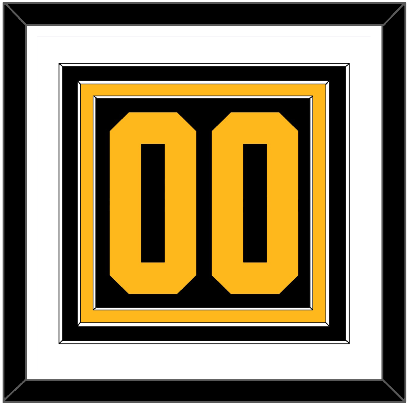 Pittsburgh Number (Back) - 2019 Stadium Series Black - Premier Tier 1