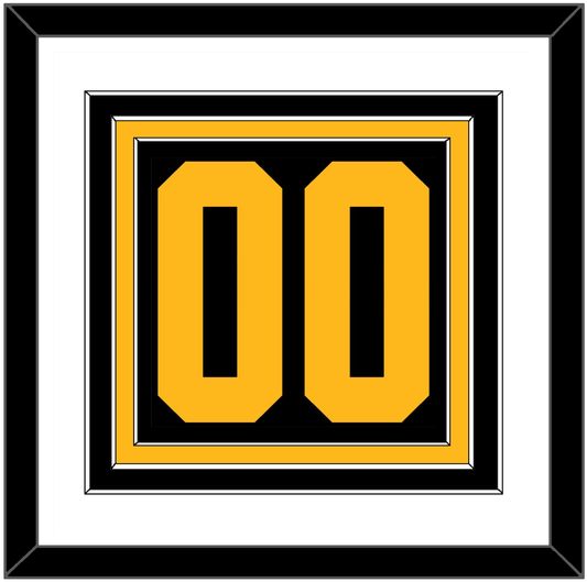 Pittsburgh Number (Back) - 2019 Stadium Series Black - Premier Tier 1
