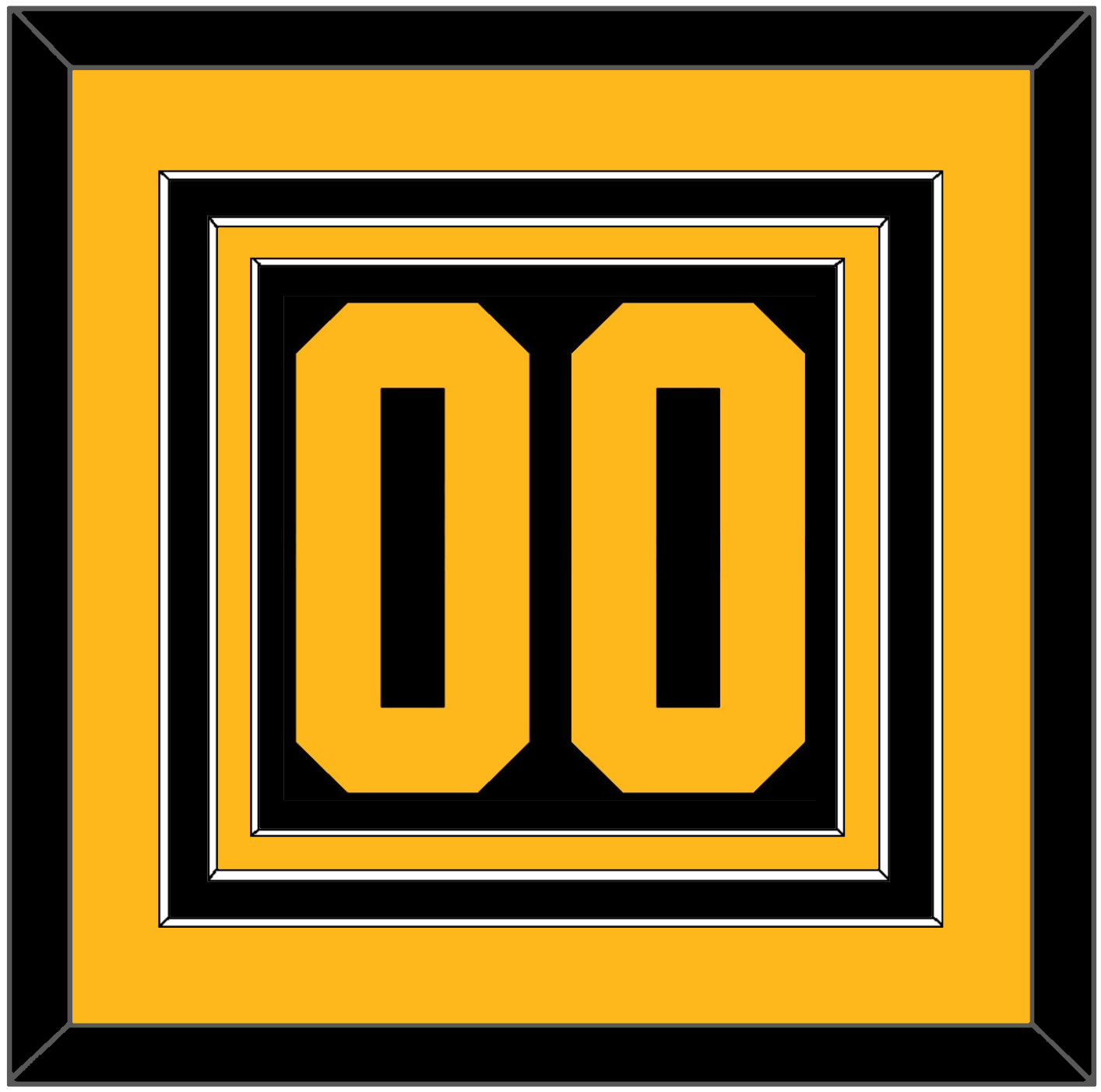 Pittsburgh Number (Back) - 2019 Stadium Series Black - Premier Tier 2