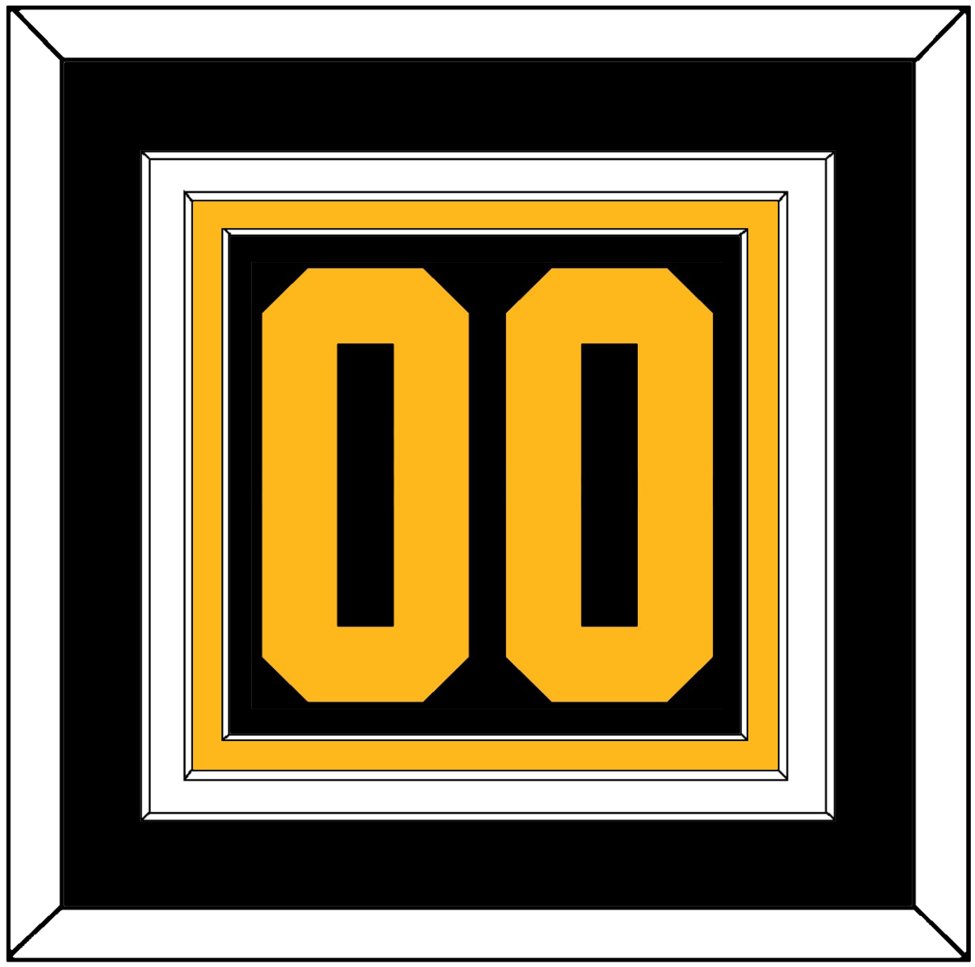 Pittsburgh Number (Back) - 2019 Stadium Series Black - Premier Tier 3