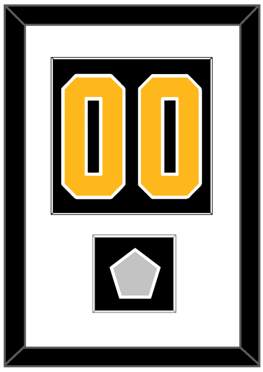 Pittsburgh Number (Back) & Stanley Cup Champions Patch - Road Black (1988-1992) - Essential Tier 1