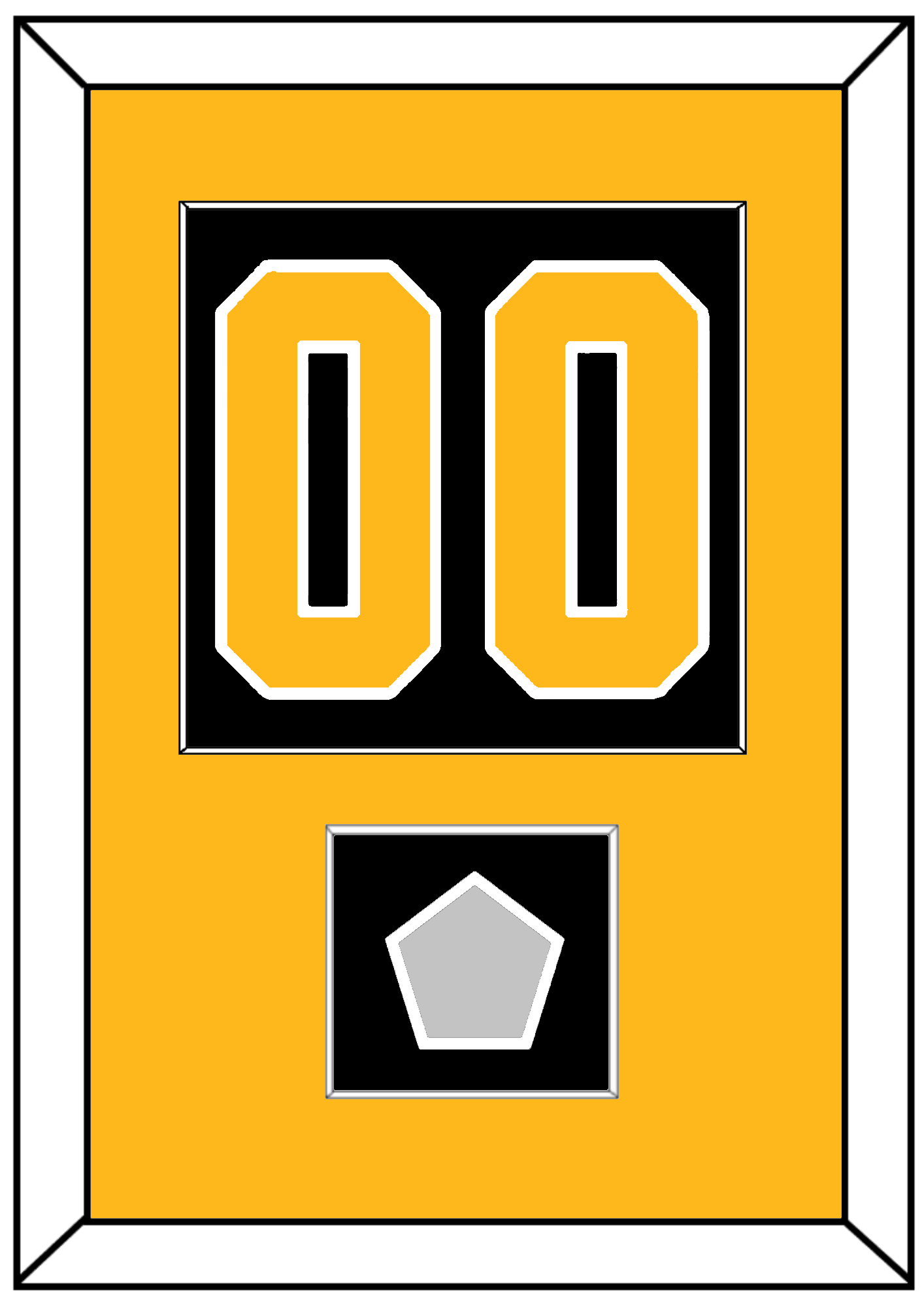 Pittsburgh Number (Back) & Stanley Cup Finals Patch - Road Black (1988-1992) - Essential Tier 2