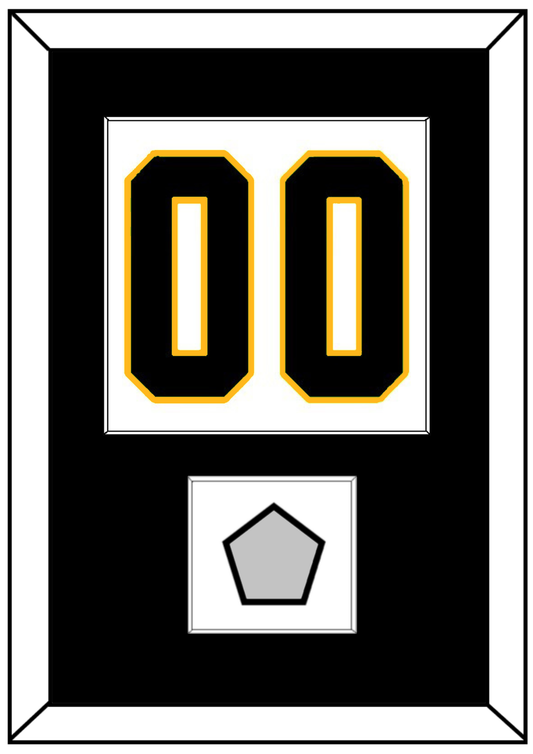 Pittsburgh Number (Back) & Stanley Cup Champions Patch - Home White (1988-1992) - Essential Tier 1