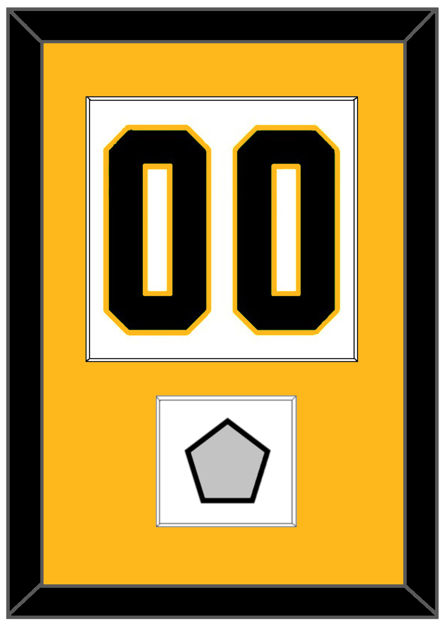 Pittsburgh Number (Back) & Stanley Cup Champions Patch - Road White - Essential Tier 2