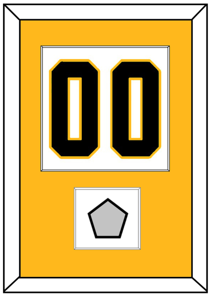 Pittsburgh Number (Back) & Stanley Cup Champions Patch - Home White (1988-1992) - Essential Tier 2