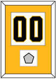 Pittsburgh Number (Back) & Stanley Cup Champions Patch - Home White (1988-1992) - Single Mat 2