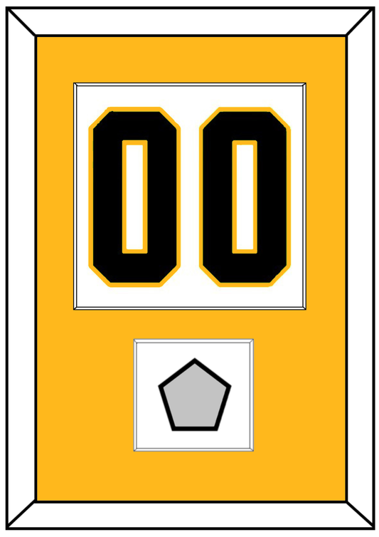 Pittsburgh Number (Back) & Stanley Cup Finals Patch - Road White - Essential Tier 2