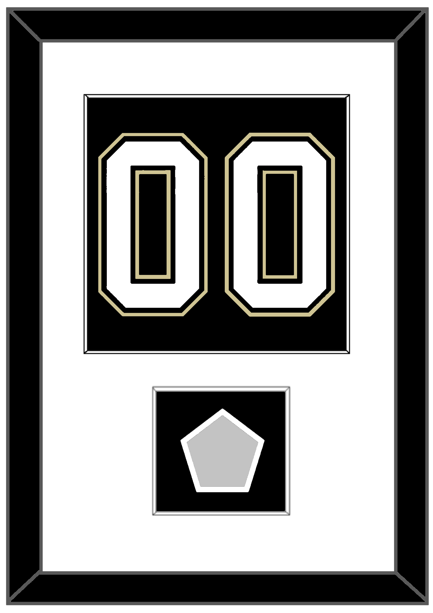 Pittsburgh Number (Back) & Stanley Cup Finals Patch - Home Black (2007-2016) - Essential Tier 1