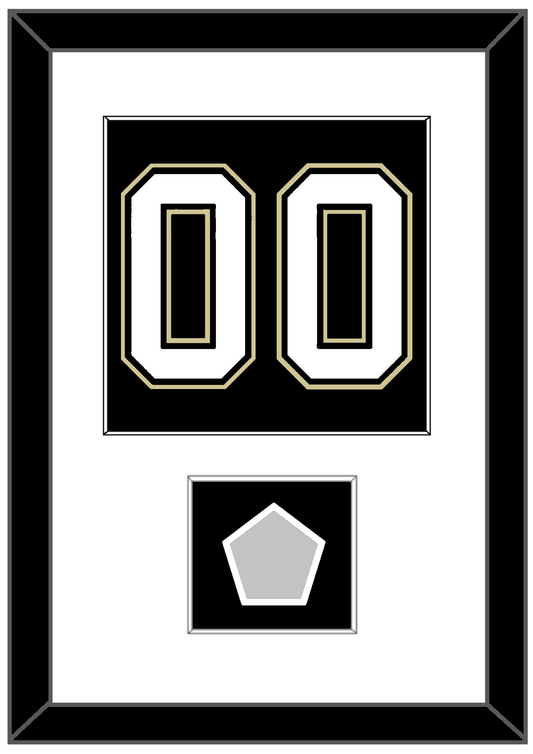Pittsburgh Number (Back) & Stanley Cup Champions Patch - Home Black (2007-2016) - Essential Tier 1