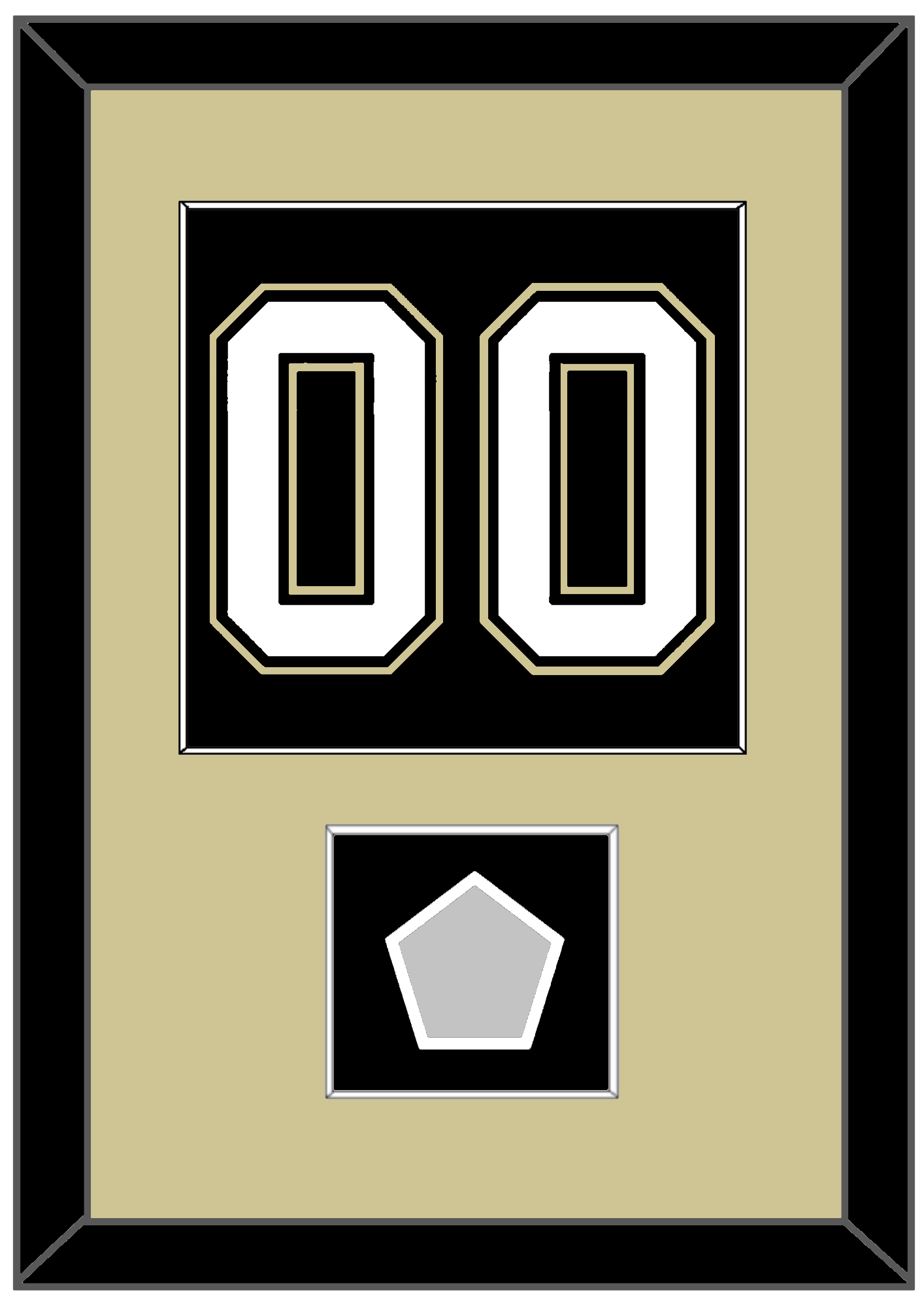 Pittsburgh Number (Back) & Stanley Cup Finals Patch - Home Black (2007-2016) - Essential Tier 2