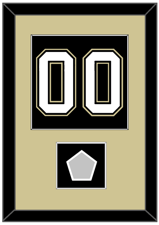 Pittsburgh Number (Back) & Stanley Cup Finals Patch - Home Black (2007-2016) - Essential Tier 2