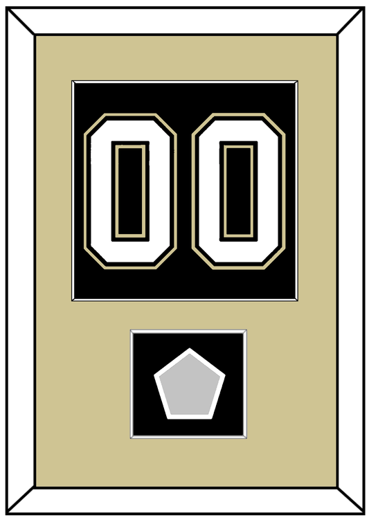 Pittsburgh Number (Back) & Stanley Cup Finals Patch - Home Black (2007-2016) - Essential Tier 2