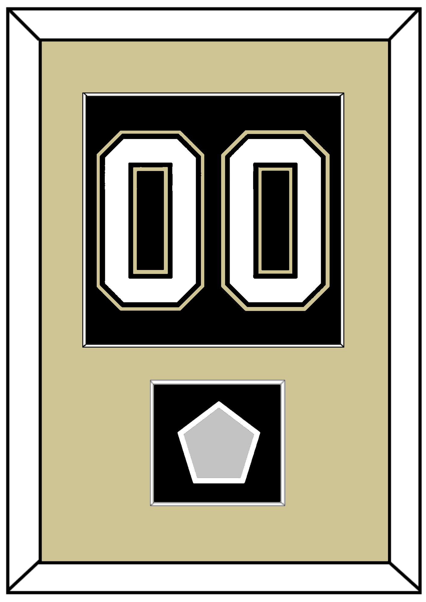 Pittsburgh Number (Back) & Stanley Cup Champions Patch - Home Black (2007-2016) - Essential Tier 2