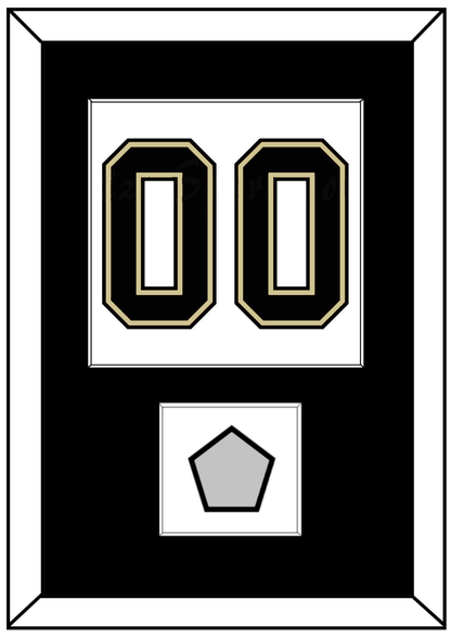 Pittsburgh Number (Back) & Stanley Cup Champions Patch - Road White (2007-2016) - Essential Tier 1