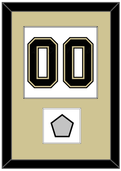 Pittsburgh Number (Back) & Stanley Cup Champions Patch - Road White (2007-2016) - Essential Tier 2