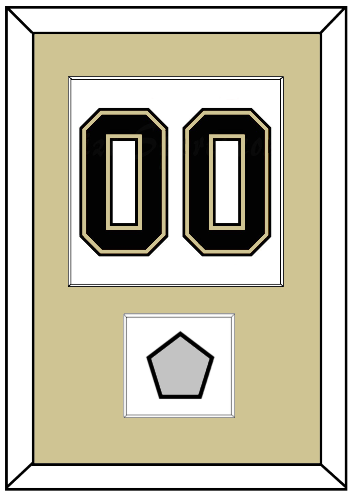 Pittsburgh Number (Back) & Stanley Cup Champions Patch - Road White (2007-2016) - Essential Tier 2