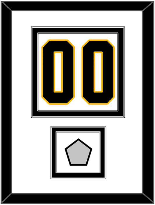 Pittsburgh Number (Back) & Stanley Cup Finals Patch - Home White (1988-1992) - Signature Tier 2