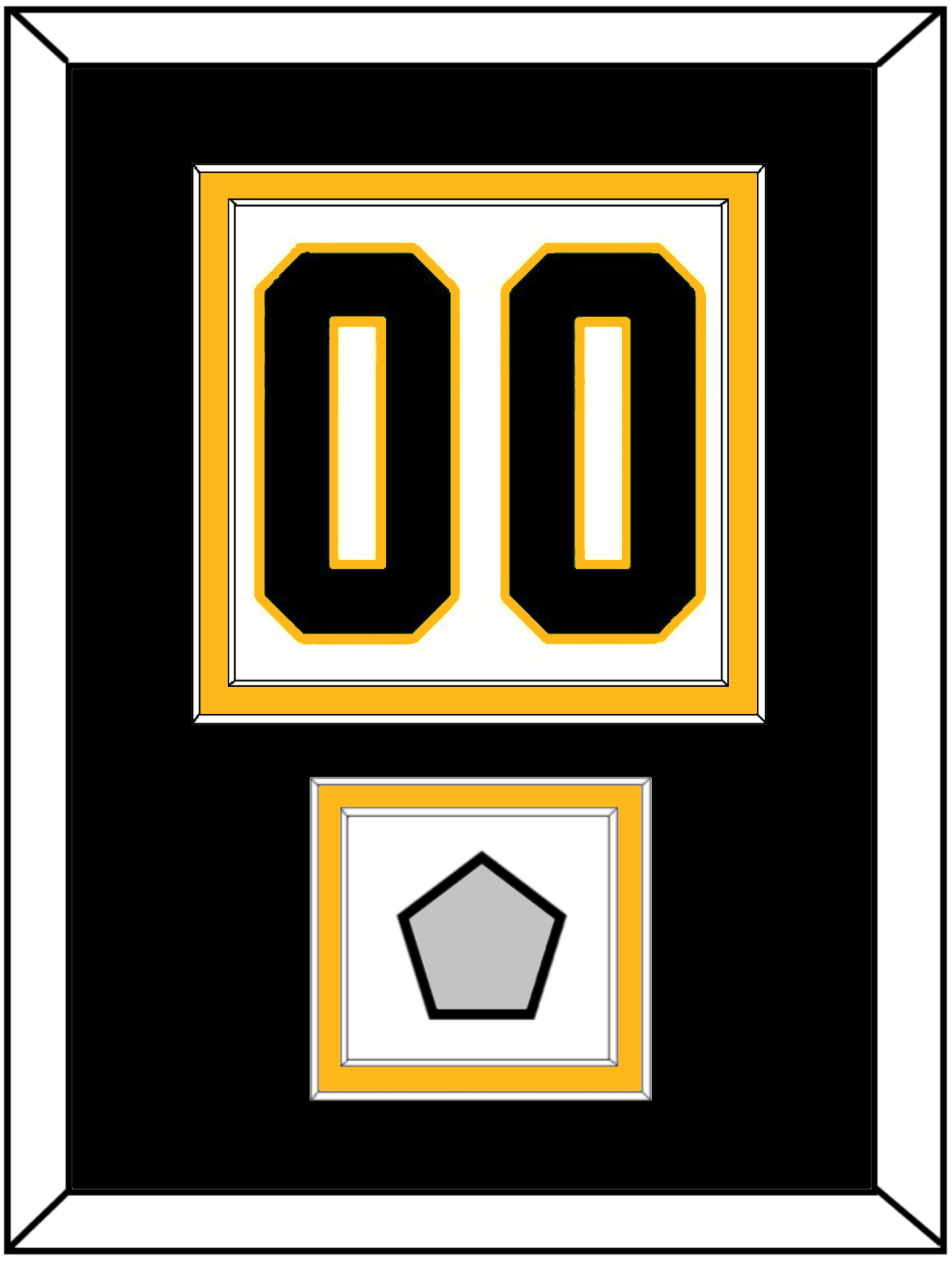 Pittsburgh Number (Back) & Stanley Cup Finals Patch - Road White - Signature Tier 3