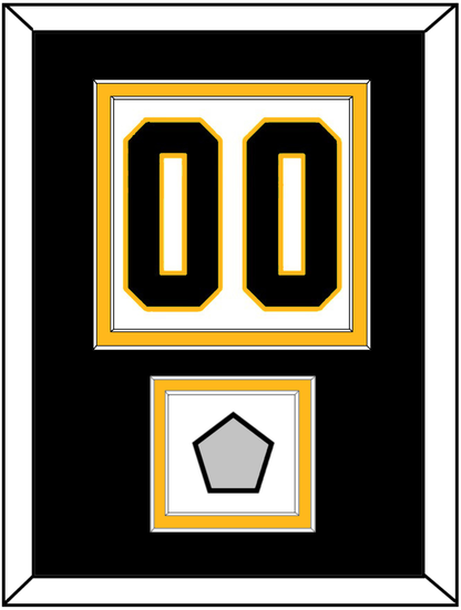 Pittsburgh Number (Back) & Stanley Cup Finals Patch - Road White - Signature Tier 3