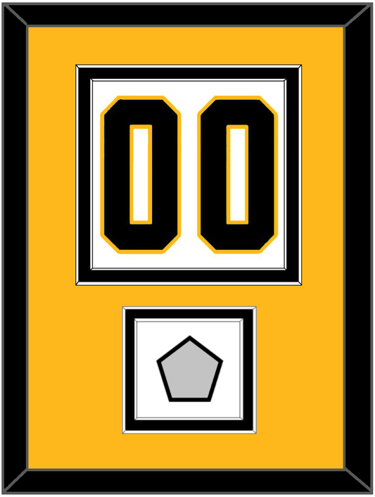 Pittsburgh Number (Back) & Stanley Cup Finals Patch - Home White (1988-1992) - Signature Tier 4