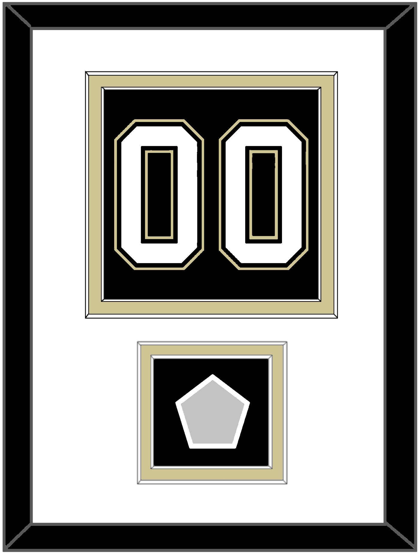 Pittsburgh Number (Back) & Stanley Cup Champions Patch - Home Black (2007-2016) - Signature Tier 1