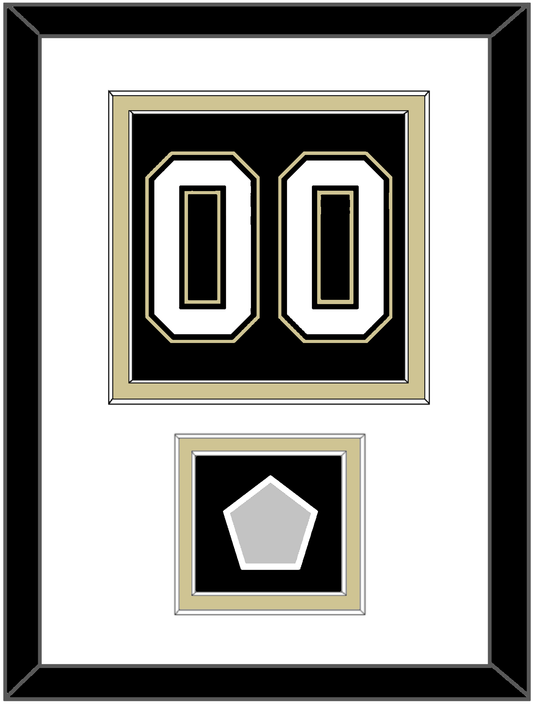 Pittsburgh Number (Back) & Stanley Cup Champions Patch - Home Black (2007-2016) - Signature Tier 1