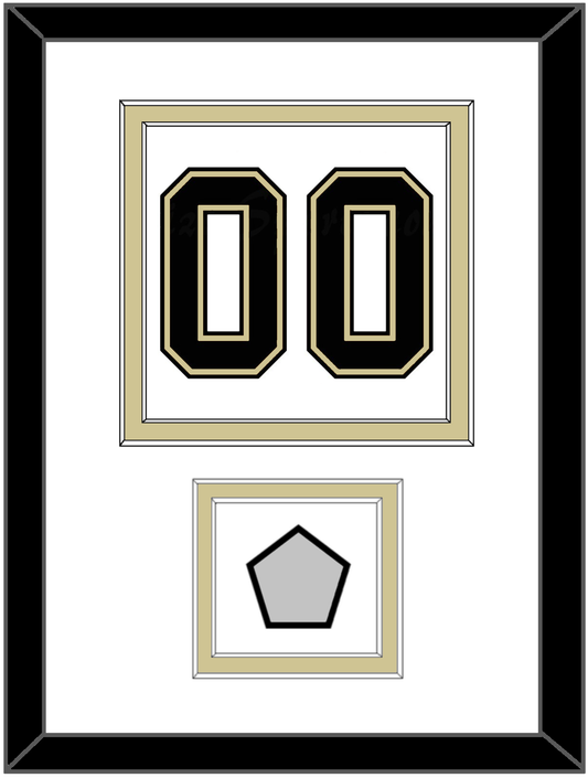 Pittsburgh Number (Back) & Stanley Cup Finals Patch - Road White (2007-2016) - Signature Tier 1