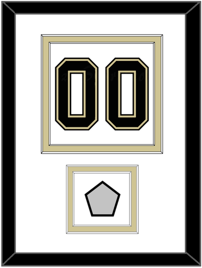 Pittsburgh Number (Back) & Stanley Cup Champions Patch - Road White (2007-2016) - Signature Tier 1
