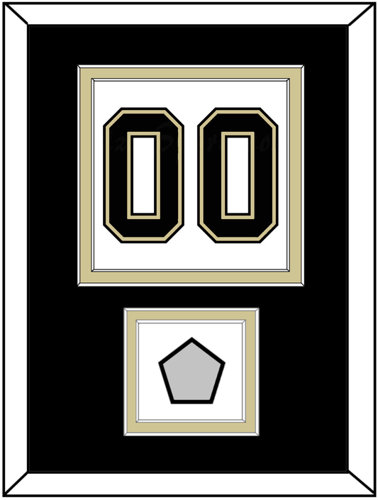 Pittsburgh Number (Back) & Stanley Cup Finals Patch - Road White (2007-2016) - Signature Tier 2