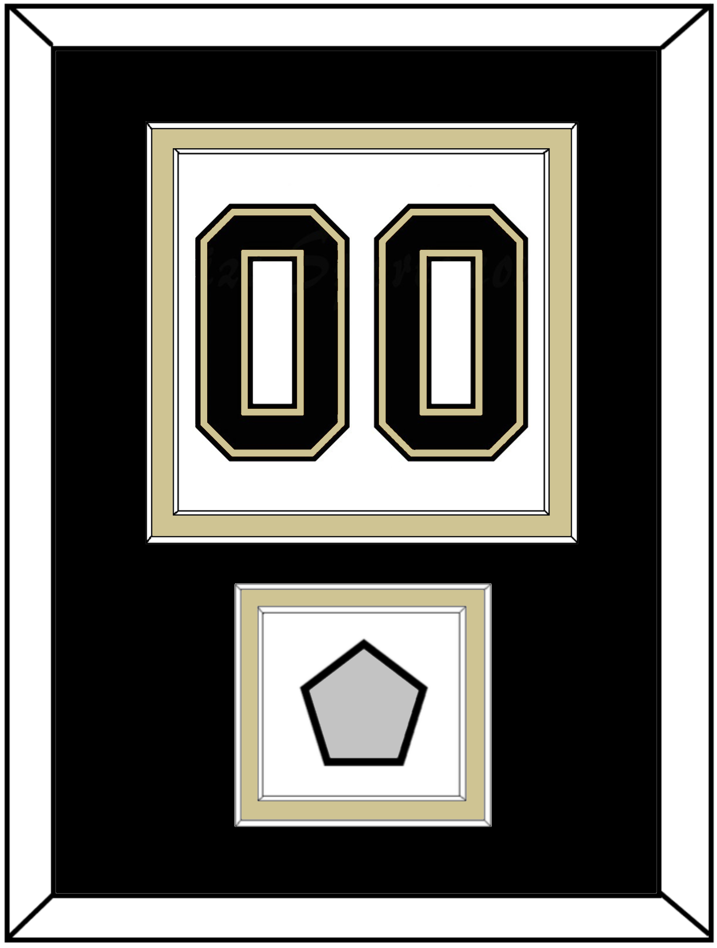 Pittsburgh Number (Back) & Stanley Cup Champions Patch - Road White (2007-2016) - Signature Tier 2