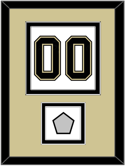 Pittsburgh Number (Back) & Stanley Cup Finals Patch - Road White (2007-2016) - Signature Tier 3