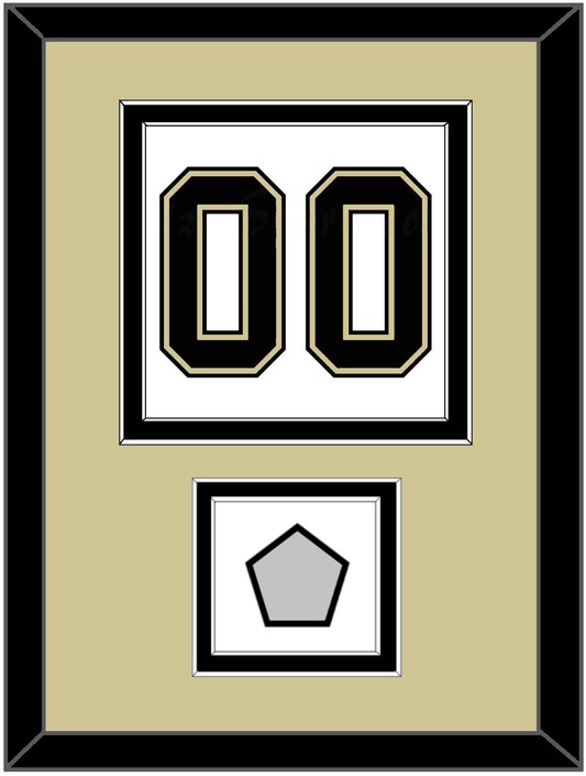 Pittsburgh Number (Back) & Stanley Cup Champions Patch - Road White (2007-2016) - Signature Tier 3