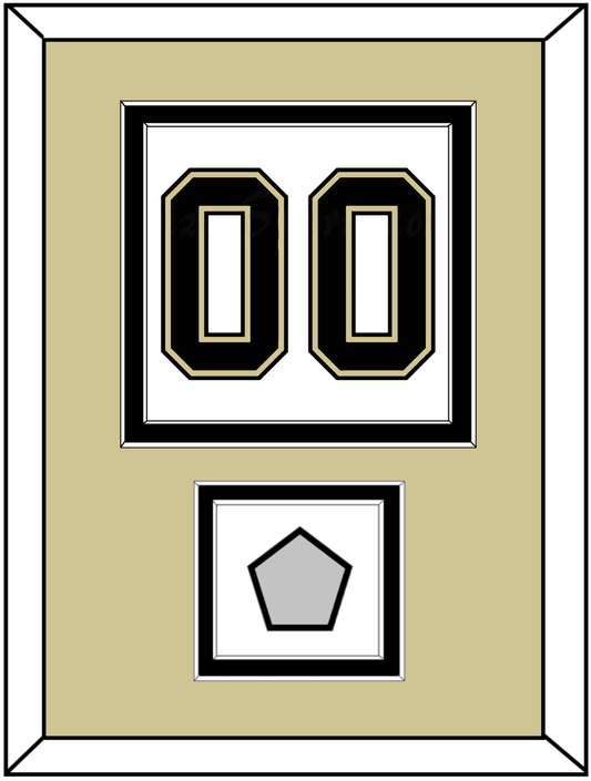 Pittsburgh Number (Back) & Stanley Cup Finals Patch - Road White (2007-2016) - Signature Tier 3