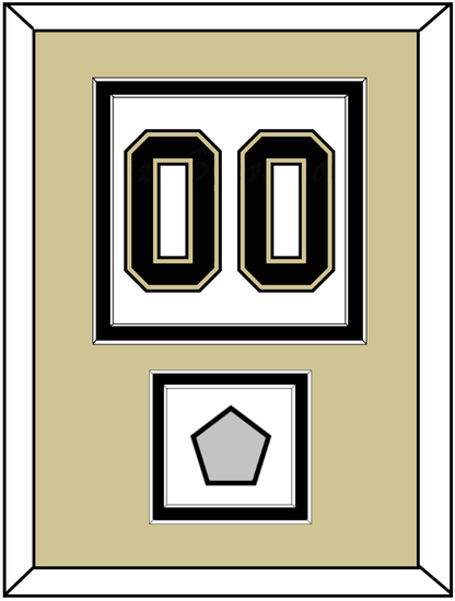 Pittsburgh Number (Back) & Stanley Cup Champions Patch - Road White (2007-2016) - Signature Tier 3