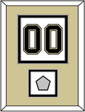 Pittsburgh Number (Back) & Stanley Cup Champions Patch - Road White (2007-2016) - Double Mat 3