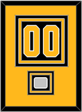 Pittsburgh Number (Back) & Stanley Cup Champions Patch - Road Black (1988-1992) - Triple Mat 3