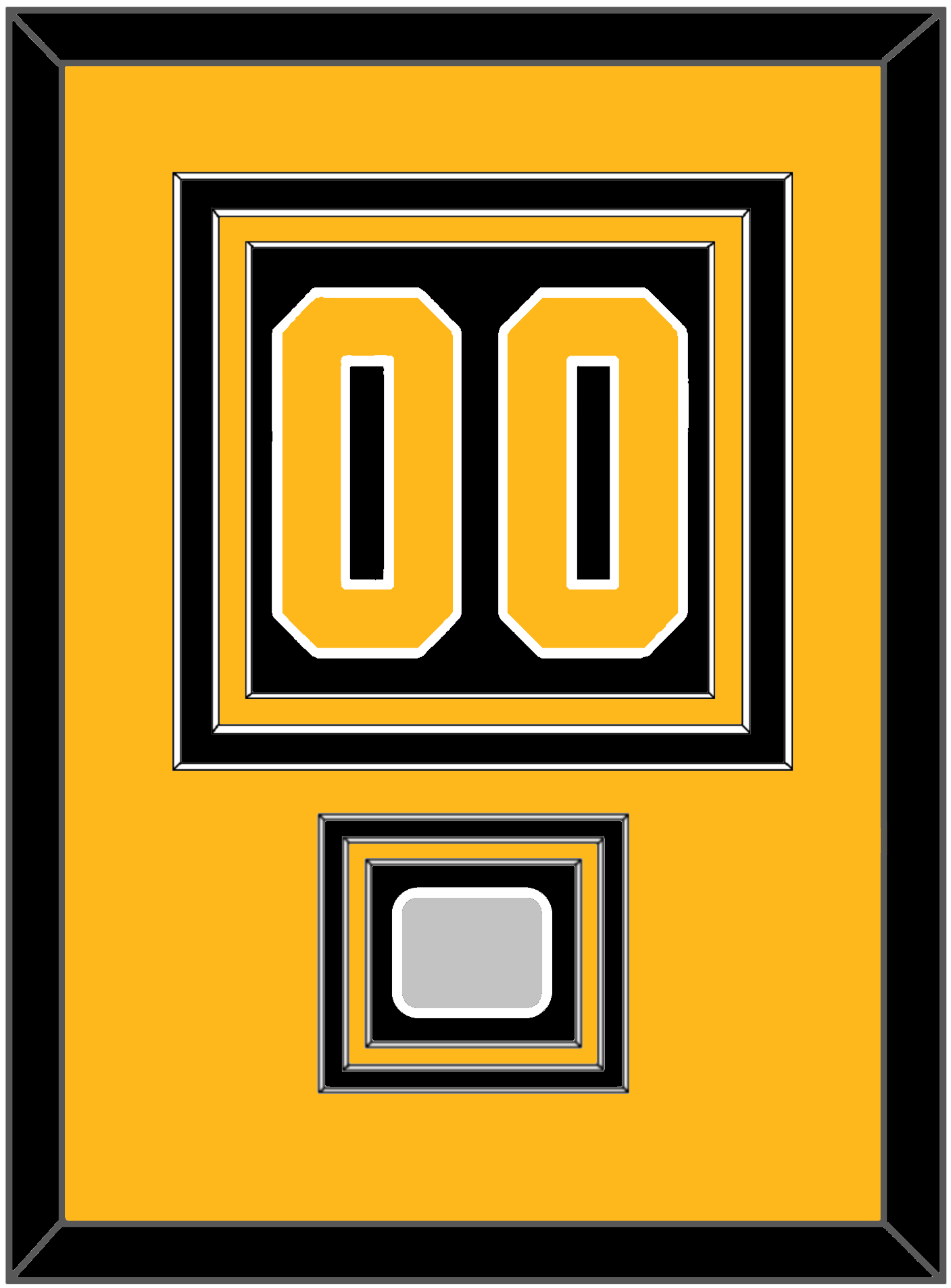 Pittsburgh Number (Back) & Stanley Cup Champions Patch - Home Black - Premier Tier 3