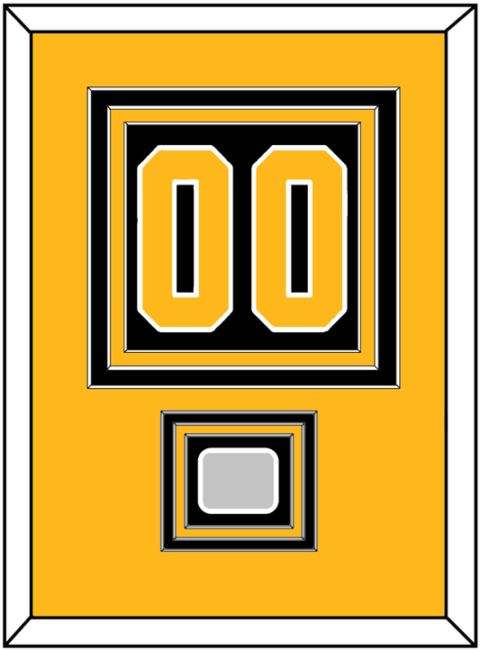 Pittsburgh Number (Back) & Stanley Cup Finals Patch - Home Black - Premier Tier 3