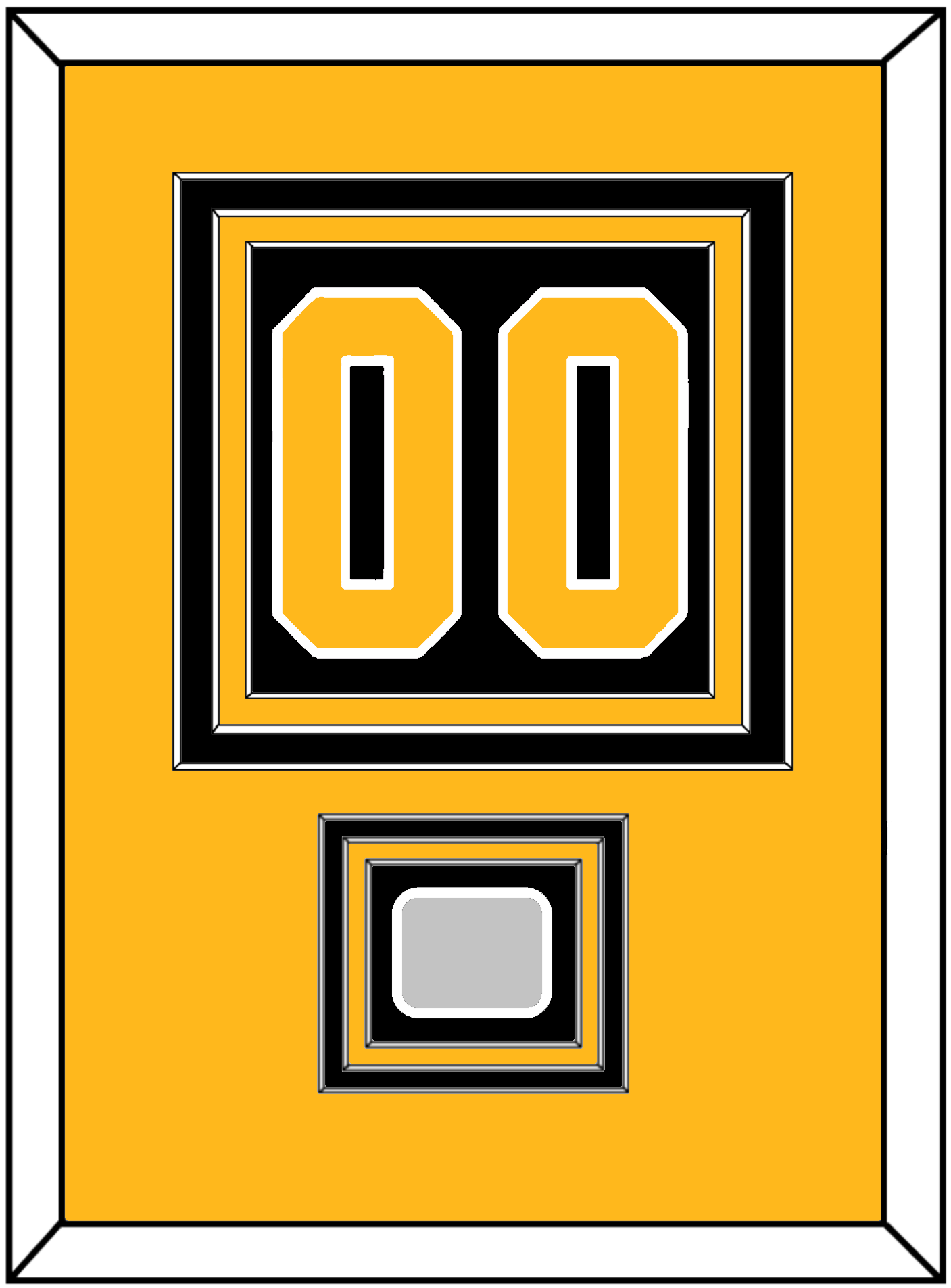 Pittsburgh Number (Back) & Stanley Cup Champions Patch - Road Black (1988-1992) - Premier Tier 3