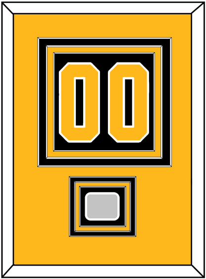 Pittsburgh Number (Back) & Stanley Cup Champions Patch - Road Black (1988-1992) - Premier Tier 3