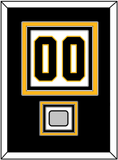 Pittsburgh Number (Back) & Stanley Cup Champions Patch - Road White - Triple Mat 2