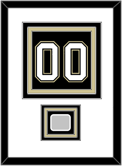 Pittsburgh Number (Back) & Stanley Cup Champions Patch - Home Black (2007-2016) - Premier Tier 1