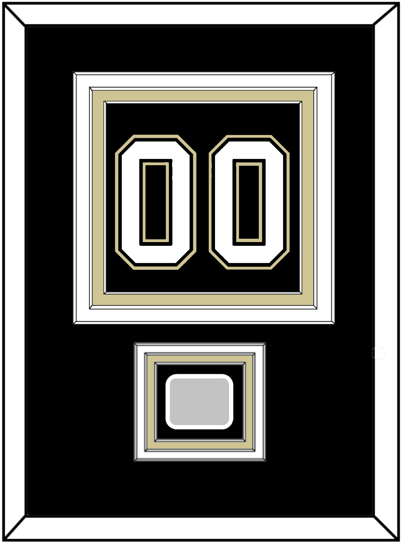 Pittsburgh Number (Back) & Stanley Cup Finals Patch - Home Black (2007-2016)- Premier Tier 2