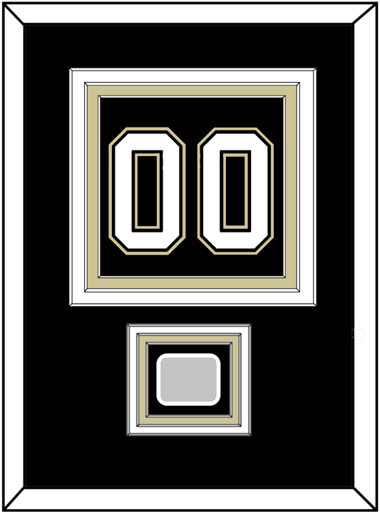 Pittsburgh Number (Back) & Stanley Cup Finals Patch - Home Black (2007-2016)- Premier Tier 2