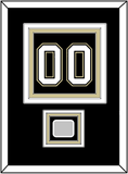 Pittsburgh Number (Back) & Stanley Cup Finals Patch - Home Black (2007-2016)- Triple Mat 2