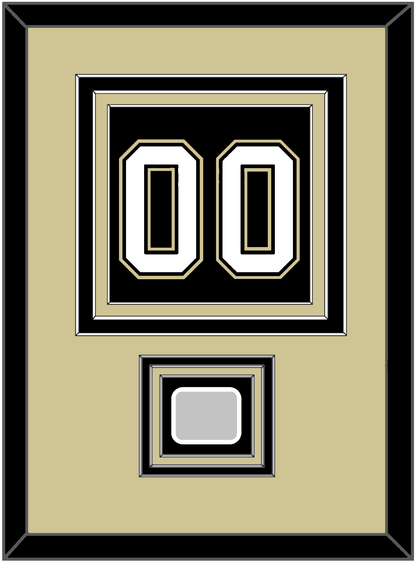 Pittsburgh Number (Back) & Stanley Cup Finals Patch - Home Black (2007-2016)- Premier Tier 3