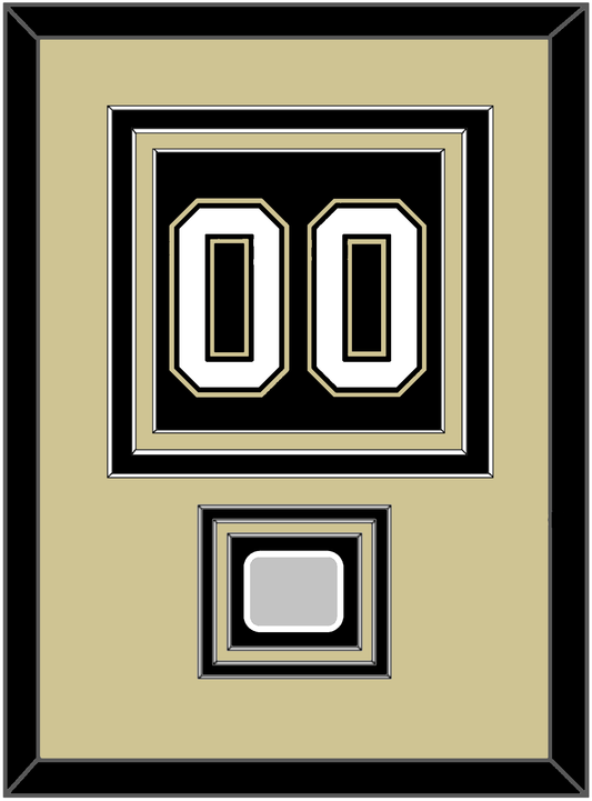 Pittsburgh Number (Back) & Stanley Cup Finals Patch - Home Black (2007-2016)- Premier Tier 3