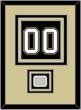 Pittsburgh Number (Back) & Stanley Cup Champions Patch - Home Black (2007-2016) - Triple Mat 3