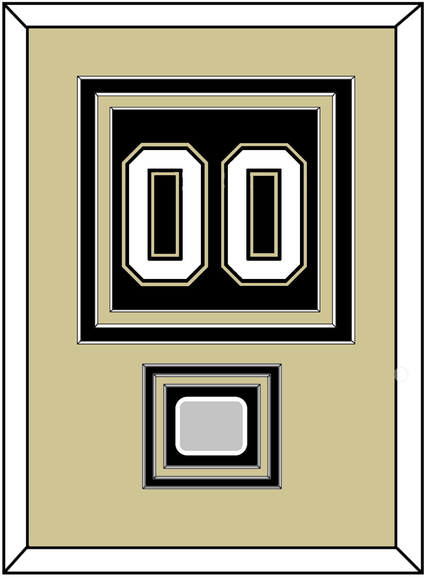 Pittsburgh Number (Back) & Stanley Cup Finals Patch - Home Black (2007-2016)- Premier Tier 3